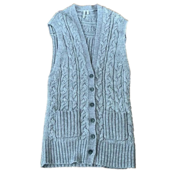 Jackets & Blazers - 𝅺CASLON Wool Cable Knit Sweater Vest